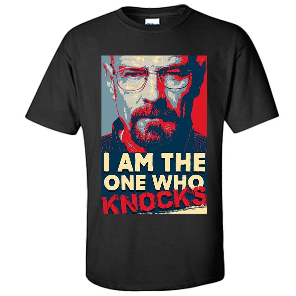 Breaking Bad T Shirt I Am The One Who Knocks Walter White Shirt S-XXXL